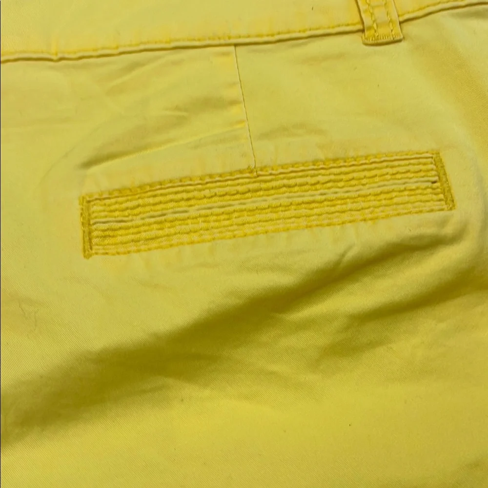 Maurices Yellow Bermuda Shorts Vibrant Cotton Blend - Picture 7 of 7
